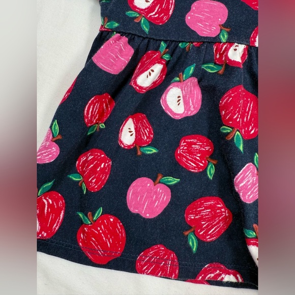 THE CHILDRENS PLACE Girls Lot Apple Print Dress & Tunic 3T School Cottagecore - Picture 9 of 11